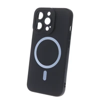 Silicon Mag dėklas for iPhone 16 Plus 6,7" juodas