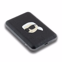 Karl Lagerfeld Magnetinis indukcinis Išorinė baterija KLPB5FPGKSKIHK 16W 5000mAh juoda/juoda Karl Head Pin