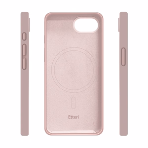 Etteri Silikoninis Mag dėklas for iPhone 16e / 17e šviesiai rožinis