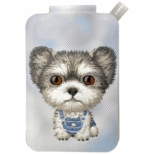 Nimmy New Big-Eye Cute Pets 2.0 Dog magnetinis „MagSafe“ kortelių dėklas telefonui su stovu – pilkas