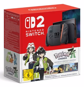 Nintendo Switch 2 + Pokémon Legends: Z-A: Switch 2 Edition nešiojamoji žaidimų konsolė 20,1 cm (7.9") 256 GB Lietimui jautrus ekranas Wi-Fi Juoda