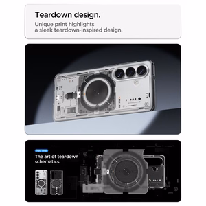 Spigen Ultra Hybrid Mag MagSafe dėklas skirtas Samsung Galaxy S26+ Neo One - skaidrus