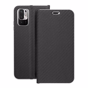 Flip чехол для Xiaomi Redmi NOTE 10 / 10S Luna Book Carbon черный