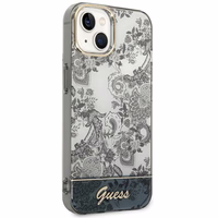 Guess GUHCP14MHGPLHG iPhone 14 Plus 6.7 "pilkas/pilkas kietas dėklas Porcelain Collection