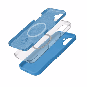 Crong Color Cover Magnetic MagSafe dėklas, skirtas iPhone 16, mėlynas