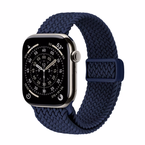 Crong Wave Band pintas Apple Watch dirželis, 44/45/46/49 mm, tamsiai mėlynas