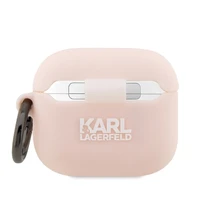 Karl Lagerfeld KLA3RUNIKP AirPods 3 dėklas rožinis silikoninis Karl Head 3D