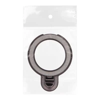 Telefonų stovas CIRCLE GLITTER - klijuojamas - juodas