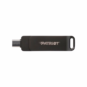 USB atmintinė PATRIOT Rage R550 32GB 100 MB/S USB A+C pasukama (PE32GR550DSAD) juoda