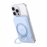 Baseus išorinė baterija su stovu PicoGo Qi2 5000mAh 20W (mėlyna)