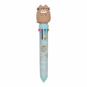 Pusheen Foodie Collection 10 spalvų automatinis tušinukas su 3D figūrėle