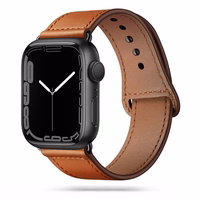 TECH-PROTECT LEATHERFIT APPLE WATCH 4 / 5 / 6 / 7 / 8 / 9 / SE / ULTRA 1 / 2 (42 / 44 / 45 / 49 MM) RUDAS