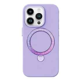 Joyroom PN-15L4 Šokantis ratas dėklas telefonui iPhone 15 Pro Max (violetinė)