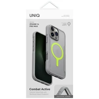 Uniq Combat Active Magclick krovimo dėklas telefonui iPhone 16 Pro Max - pilkas