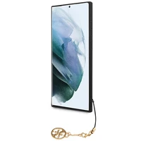 Guess GUHCS23LGF4GGR S23 Ultra S918 pilkas/pilkas kietas dėklas 4G Charms kolekcija