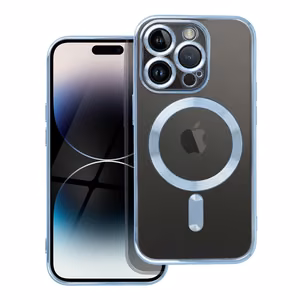 Чехол для iPhone 14 PRO Electro Mag Cover совместимый с MagSafe синий