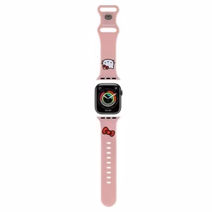 Hello Kitty silikoninis Kitty Head dirželis Apple Watch 38/40/41mm - rožinis