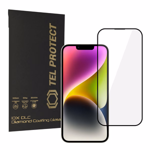 Tel Protect 10X HD DLC Diamond Coating grūdintas stiklas skirtas iPhone 17E 16E 14 13 Pro 13