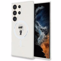 Karl Lagerfeld IML Ikonik MagSafe dėklas telefonui Samsung Galaxy S24 Ultra - skaidrus