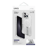 Uniq Eleva dėklas su Vertica stovu iPhone 16 Pro Max telefonui - permatomas