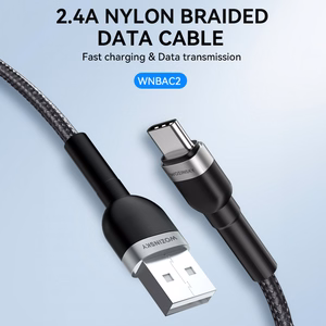 Wozinsky WNBAC2 кабель USB-A USB-C 2.4A 2м - чёрный