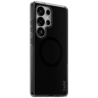 CARE by PanzerGlass Flagship Urban Combat juodas QI dėklas Samsung Galaxy S25 Ultra - pusiau permatomas dūminis