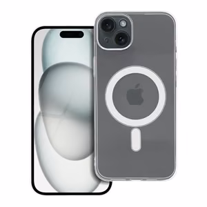 Чехол для iPhone 15 PLUS Clear Case 2 mm Mag Cover совместимый с MagSafe (защита камеры) прозрачный
