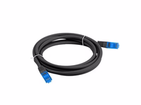 LANBERG PATCHCORD S/FTP CAT.6A 3M JUODAS LSZH