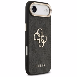 GUESS dėklas telefonui IPHONE 17 Air GUHCP17M4GMGCGR (PU dėklas su dideliu 4G klasikiniu logotipu) auksinis juodas