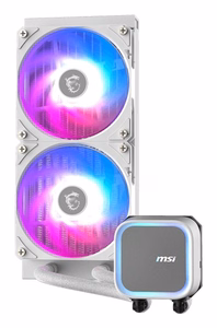 MSI MAG Coreliquid A13 240 WHITE pagrindinė plokštė, procesoriaus viskas viename skystojo aušintuvo 12 cm 1 vnt.