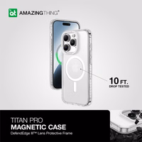 Amazing Thing Titan Pro Magnetinis dėklas telefonui 10FT IP156.7PTMCL Iphone 15 Pro Max skaidrus