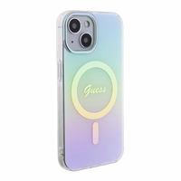 Guess GUHMP15SHITSQ iPhone 15 6.1" turkio/turkio kietas dėklas IML Iridescent MagSafe