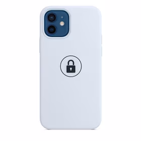 Dėklas "Silicone Case v2" skirtas iPhone 12 (12 Pro) / Cloud Blue / su įpakavimu