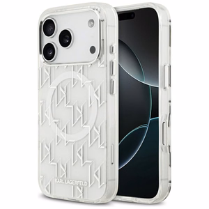 Karl Lagerfeld IML KL монограмма MagSafe чехол iPhone 17 Pro - белый