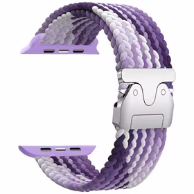 Beline Woven Nylon Parachute dirželis Apple Watch 38/40/41mm violetinis