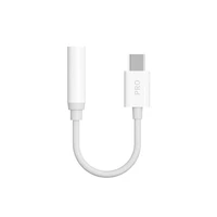 Dudao garso adapteris ausinėms iš USB Type C į mini jack 3.5 mm baltas (L16CPro white)