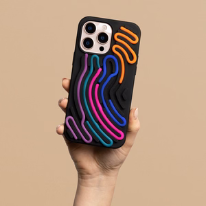 DIY Snake dėklas skirtas iPhone 16 Pro 6,3" juodas