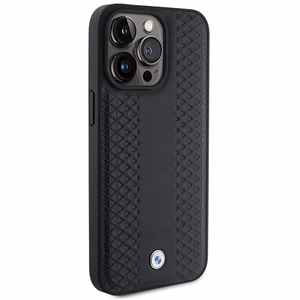 BMW odinis deimanto raštas dėklas telefonui iPhone 15 Pro Max - juodas