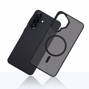 "3mk Smoke MagCase" dėklas "Samsung Galaxy A37" - pilkas permatomas