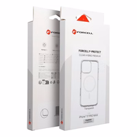 "iPhone 17 PRO MAX" dėklas "Forcell F-Protect Clear Hybrid Premium", suderinamas su skaidriu