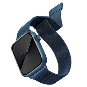UNIQ dirželis Dante Apple Watch Series 1/2/3/4/5/6/7/8/9/SE/SE2/SE3 38/40/41mm nerūdijantis plienas mėlynas/kobalto mėlynas