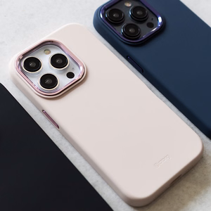 Crong Color Cover LUX Magnetic dėklas, skirtas iPhone 15 Pro, suderinamas su MagSafe, tamsiai mėlynas