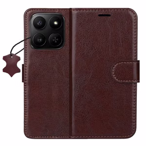 Smart Luxe odinis dėklas skirtas Motorola Edge 70 Fusion rudas