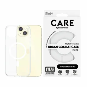 CARE by PanzerGlass Urban Combat Magnetinis dėklas telefonui iPhone 15 Plus - baltas