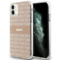 DKNY IML mono ir juostos magnetinis dėklas iPhone 11 / Xr - rožinis