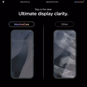 Spigen Glas.tR EZ Fit Pro AC 2-Pack grūdintų apsauginių stiklų komplektas Google Pixel 11 Pro XL (2 vnt.)