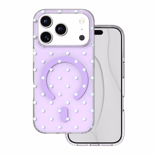 Bubble Dots Mag чехол для iPhone 17 Pro 6,3" / 18 Pro 6,3", фиолетовый