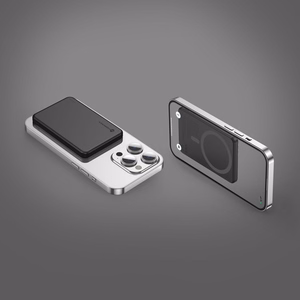 Forcell F-Energy Slim F5K9 išorinė baterija, suderinama su MagSafe, 5000 mAh, 15 W, QC 4.0, PD 3.0, juoda