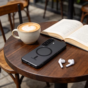 Tech-Protect MagSlim MagSafe Dėklas for Samsung Galaxy S26 - Matinis juodas