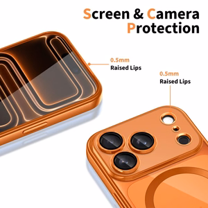 "Tech-Protect MagFlex MagSafe" dėklas "iPhone 17 Pro" - skaidrus oranžinis